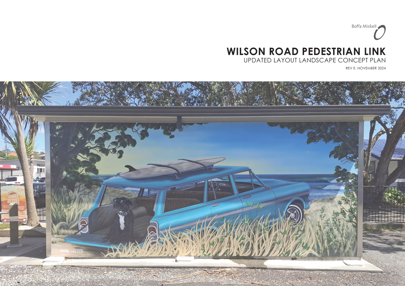 A car with a surfboard in the back

Description automatically generated