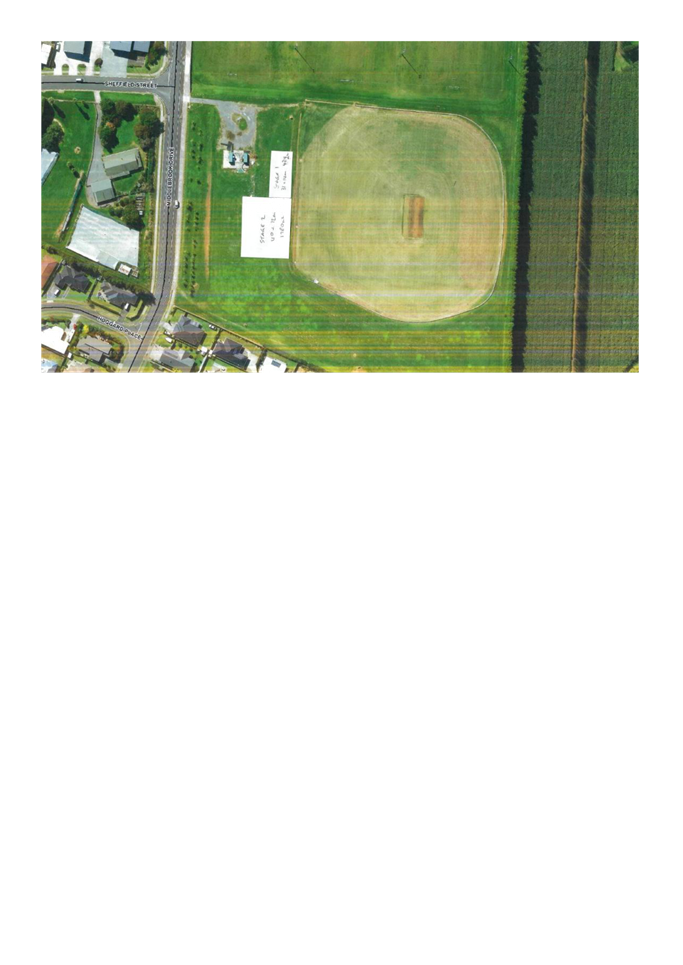 A aerial view of a baseball field

Description automatically generated