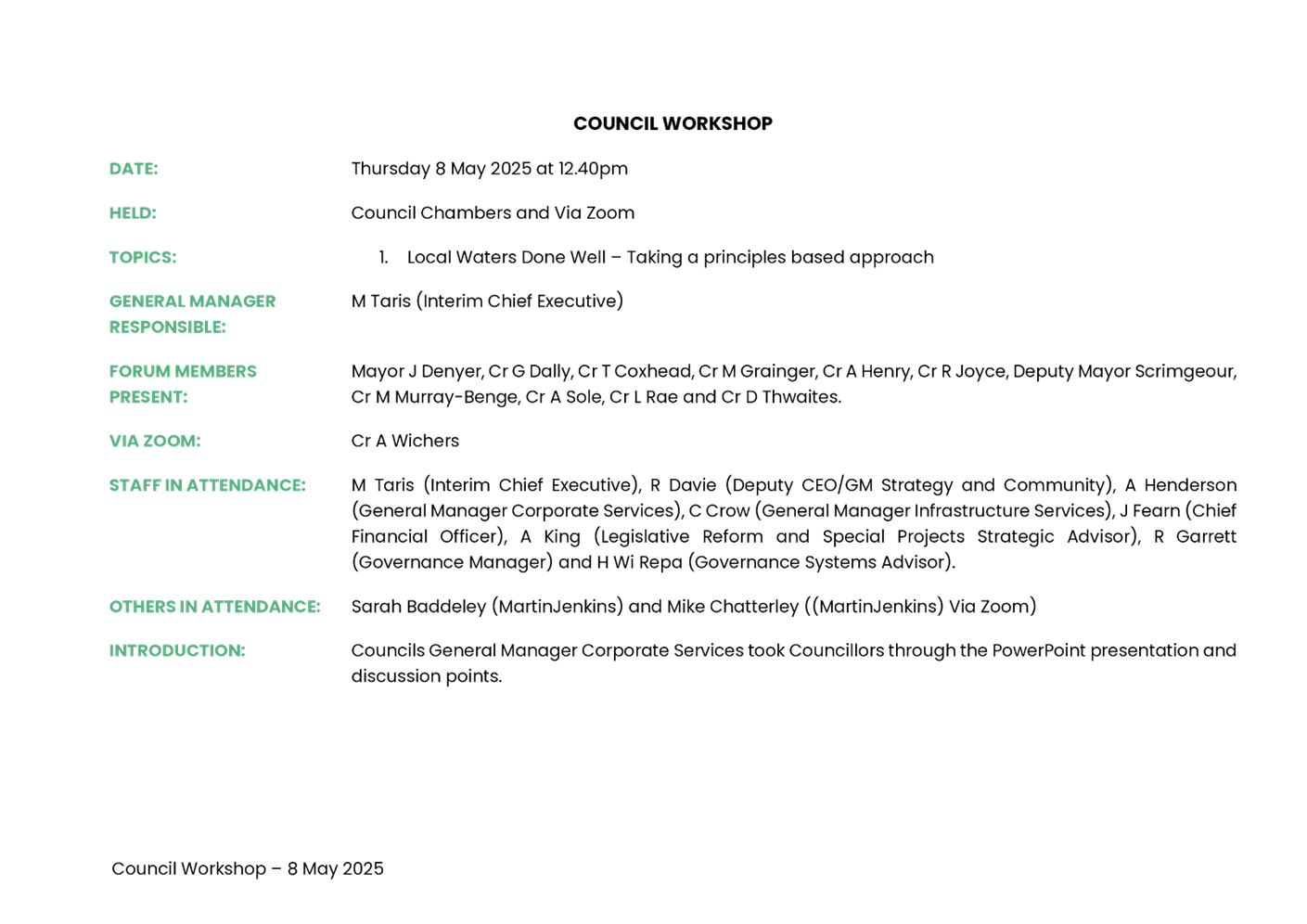 A screenshot of a workshop

Description automatically generated